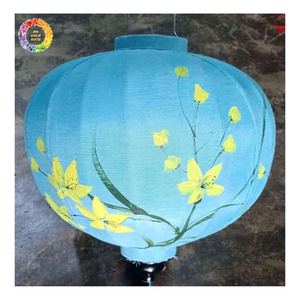 Lanterne en soie de Hoi An polyvalente, entièrement personnalisable en couleur et en taille, en tissu de bambou, lanterne artisanale en bambou de qualité supérieure, lanterne ronde en soie de bambou - Product Image 3