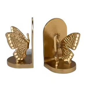Designer Metal Adjustable Bookends Modern Book Holder Non Slip Book Stopper <b>Office</b> Desk <b>Shelf</b> Organizer Home Decor Birthday - Product Image 3