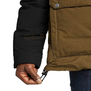 Chaqueta Parka con Capucha para Hombre STITCH LAB, Color Sólido, Poliéster Estándar, Impermeable, Ropa Exterior Informal, Corte Regular, Estilo Recto, Invierno - Product Image 5