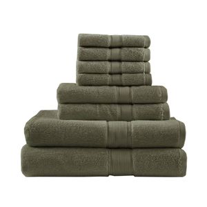 Juego de Toallas de Baño Ultra Suaves 100% Algodón, Colección Absorbente de 8 Piezas - Product Image 1