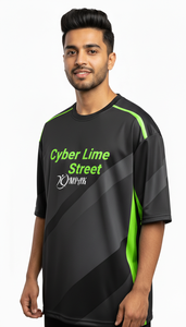 T-shirt décontracté urbain surdimensionné à sublimation pour hommes, tendance streetwear, coupe ample - Product Image 5