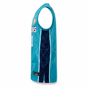 TALON Falcons Jersey Basket Sublimasi Tank Top Penyerap Kelembapan Pria Dewasa Semua Musim Kerah V Tanpa Lengan Cetak Geometris - Product Image 3