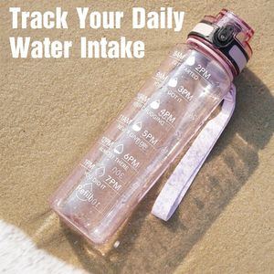 Botella de Agua Deportiva Motivacional de 32oz, Tritán, con Marcador de Tiempo, Libre de BPA, Boca Ancha, a Prueba de Fugas, para Ann - Product Image 2