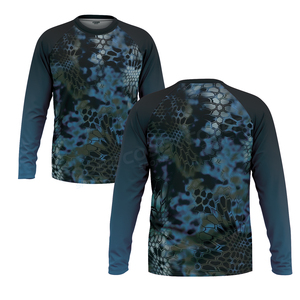 Maillot de pêche à manches longues avec impression personnalisée, protection anti-UV, prix de gros - Product Image 6