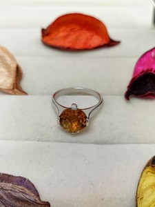 Anillo de Cuarzo Celestial Amarillo, Elegante Joya de Cristal, Regalo de Moda para Mujeres y Niñas, Anillo de Novia Único - Product Image 3