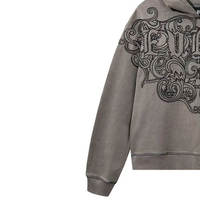 Sweat-shirt à capuche personnalisé de haute qualité pour hommes, DTG, DTF, sublimation, strass, streetwear décontracté, vêtements de mode pour l'extérieur
