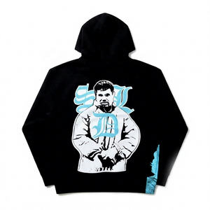 Sudaderas con Capucha Personalizadas al por Mayor, Tejidas a Crochet, Otoñales, Gruesas, de Alta Calidad, para Hombre, Corte Regular, 100% Algodón Felpa - Product Image 1