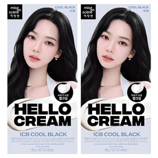 Mise En Scene Nuovo Colorante per Capelli Hello Cream Regular Nero Freddo con Sconto - Set da 2 Pezzi - Product Image 1