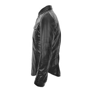 Chemises en cuir pour hommes, dernières tendances, nouvelle collection, prix de gros raisonnable, vente en ligne. - Product Image 4