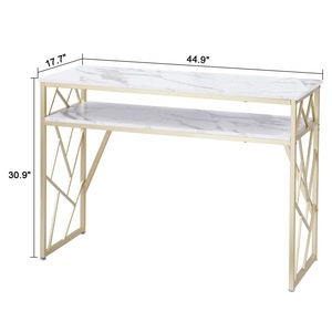 Mesa Consola Contemporánea de Acero con Base de Patas Elegantes para la Decoración de la Entrada, Pasillo o Vestíbulo de una Casa Moderna - Product Image 3