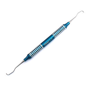 Lot de 7 Curettes Dentaires Gracey à Manche Creux, Instruments Dentaires Manuels Certifiés CE, Poignées Colorées, Acier Inoxydable, Soins Bucco-Dentaires, Double Usage - Product Image 4