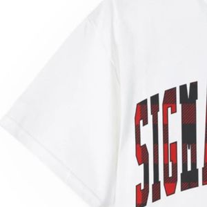 Camiseta a Cuadros Personalizada de Sigma Gamma Rho para Mujer, Camiseta Casual de Algodón con Cuello Redondo y Manga Corta para Hermandad Griega, Logotipo Personalizado al por Mayor - Product Image 6