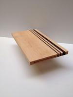 Planche à découper rectangulaire en bois massif, épaisseur 1,3 cm, facile à nettoyer, fabriquée en Inde