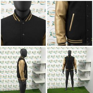Blouson matelassé en duvet pour homme avec fermeture à boutons, style universitaire, confortable, pour l'hiver, style baseball, vêtement d'extérieur pour homme - Product Image 6