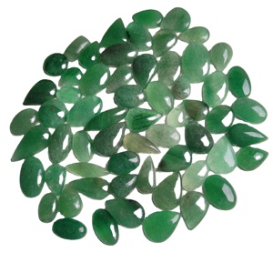 ขายส่งอัญมณี AMAN GEMS JEWELLERY ควอตซ์สตรอเบอร์รี่สีเขียวธรรมชาติทรงคาโบชอง คุณภาพดีที่สุด คริสตัลบำบัด พลอยหลวม - Product Image 3