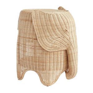 High Quality Cute Elephant Rattan Kids <b>Stool</b> Kids Furniture Nursery Room Durable Woven Animal Toddler Chair Wholesale - Product Image 1