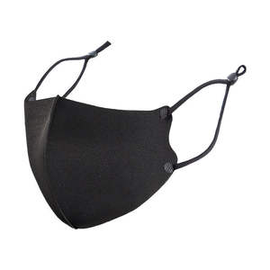 Masque facial noir anti-poussière réutilisable unisexe avec valve de filtration respiratoire, lavable, anti-buée, respirateur pour le sport - Product Image 3