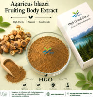HGO Factory Directe Levering van Puur Natuurlijk Agaricus blazei Vruchtvormende Lichaamsextract Voedingskwaliteit Verhouding 4:1 5:1 10:1 20:1 100:1 200:1