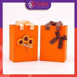 Boîte en papier kraft rigide personnalisable de qualité supérieure pour cosmétiques, perruques, avec poignées en ruban, recyclable, pour produits de beauté - Product Image 4