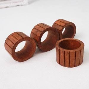 Handcrafted indian artisans new wooden napkin ring here <b>top</b> seller <b>table</b> <b>decoration</b> here - Product Image 2