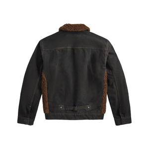Premium Heavy Duty Fleece Panelled <b>Canvas</b> <b>Jacket</b> <b>Men</b> Winter Vintage Ranch Workwear OEM Custom Heritage Americana Outerwear Front - Product Image 2