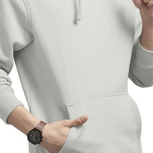 Kangaroo Pocket RioLeaf Mens Hoodies Contrast Customs Sweatshirt Long Sleeve <b>Fleece</b> OEM Service Winter <b>Jacket</b> Plain Dyed - Product Image 5