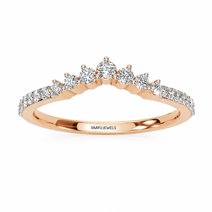 Anillo de Boda Elegante con Diamantes Cultivados en Laboratorio de Múltiples Formas Curvas para Mujer en Oro de 10K, 14K, 18K y Plata 925, 935 - Product Image 2