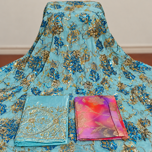 Tissu Fransawi Dirac en jacquard perlé de luxe, tissé léger, pour les robes de mariée/du soir élégantes des femmes somaliennes - Product Image 6