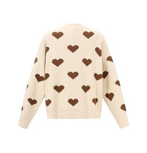 Cardigan en tricot rayé à col en V respirant d'inspiration vintage, boutonné, pour la mode universitaire américaine - Product Image 3