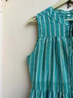 Robe longue sans manches col en V grande taille pour femme, en coton uni, style bohème, écologique, coupe ample, décontractée, pour le quotidien, coupe trapèze asymétrique