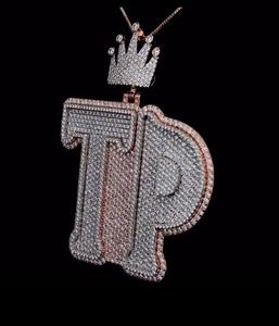 Pendentif Hip Hop Classique en Argent Sterling 925 avec Diamant Moissanite VVS Taille Ronde, Plaqué Rhodium, Style Moderne et Entièrement Sertie de Pierres - Product Image 2