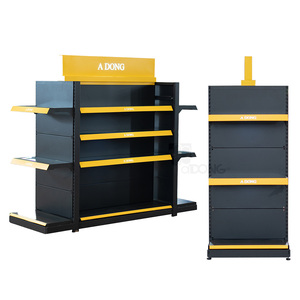 Customized Double-Sided Metallic 3-Tier Supermarket Shelf - OEM Services Available - Product Image 1