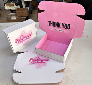 Cajas de Regalo Corrugadas Portátiles con Logotipo Personalizado y Opciones de Tamaño, Cajas Corrugadas Autoarmables con Tamaño Personalizado - Product Image 1