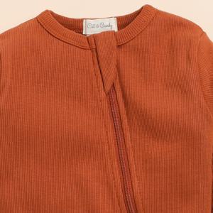 Ginger Collection Premium Quality Bamboo Elastane Zip Romper Ropa esencial para bebés - Product Image 3