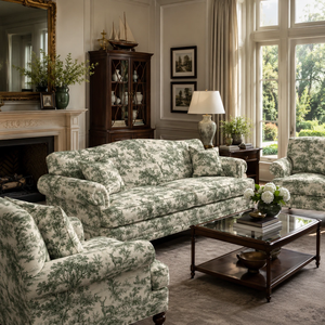 Woodland <b>Toile</b> Scenic Printed Upholstery <b>Fabric</b> By The Yard Rustic Forest Landscape Botanical Nature Pattern Textile for Decor - Product Image 2