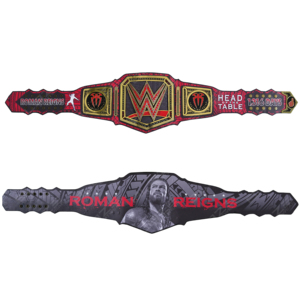 1316 Days Roman Championship Wrestle Mania 40 Édition Limitée Modern Era en Cuir de Vache Zinc Rouge/Bleu Carré Imperméable Personnalisable - Product Image 1