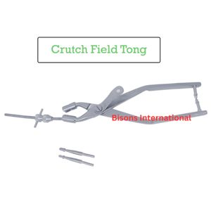 BISONS - Pinzas de Tracción Crutchfield para Cráneo, 10 Pulgadas, Instrumento Neuroquirúrgico Veterinario de Acero Inoxidable - Product Image 4