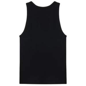 Débardeur côtelé sans manches en coton noir uni pour homme – Coupe ajustée, idéal pour l'été, usage décontracté, vente en gros OEM - Product Image 2