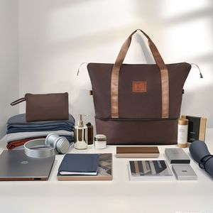 Juego de Maletas Rígidas de ABS de 20 Pulgadas, Color Marrón, 3 Piezas, Ligeras, con Ruedas, Aprobadas por Aerolíneas, Tamaño 22x14x9 - Product Image 4