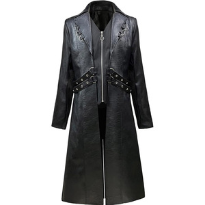 2026 New Custom Design High Quality Winter <b>Long</b> <b>Coat</b> <b>Lightweight</b> Wholesale Price Leather <b>Coat</b> For Men - Product Image 1