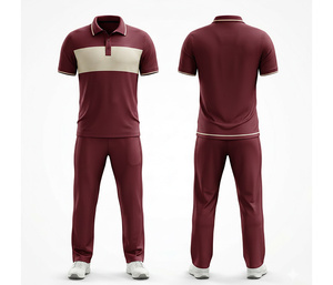 Professional Team <b>Cricket</b> Uniform Manufacturer | Men Women Youth <b>Cricket</b> Wears Polo Shirt and Trouser Full Team - Product Image 1
