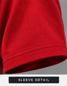 เสื้อยืดคอกลมสีแดงสำหรับผู้ชาย GENERAL INDUSTRIES ผลิตจากผ้าฝ้ายถัก 95% เป็นมิตรกับสิ่งแวดล้อม สไตล์สปอร์ตแคชชวล เหมาะสำหรับใส่ในฤดูร้อน ไซส์ M พร้อมโลโก้ - Product Image 5