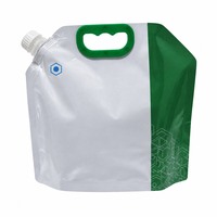 Pochettes distributrices en aluminium de 5L et 10L pour produits chimiques liquides en vrac, huile moteur, avec robinet verseur et résistance à la perforation