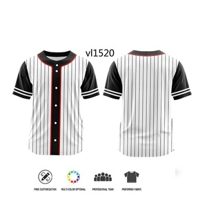 Custom Breathable <b>Baseball</b> Jersey Men Shirts Heat Transfer Print 100 Percent Polyester Custom Style - Product Image 5