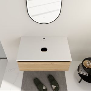 30 Wall-Mounted <b>Bathroom</b> <b>Vanities</b> with 1 Soft-Close Drawer Excluding Sink - Product Image 5
