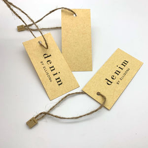 OEM 2026 New Arrival Custom Factory Custom Simple Paper Hangtag Eco Friendly Hang <b>Tags</b> for <b>Clothes</b> Made by TRIOTAKE INDUSTRY - Product Image 1