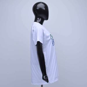 Camisetas Casuales de Manga Corta con Cuello Redondo Blancas de Algodón Bordadas con Logotipo Personalizado de Alta Calidad para Mujer, Venta al Por Mayor - Product Image 6