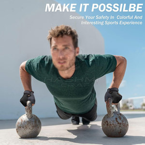 Durable Material Anti <b>Slip</b> Palm Design Fitness Gloves For Gym Training Weightlifting And Daily Fitness Routine - Product Image 5