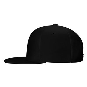 Casquette Snapback Noire à 6 Panneaux en Coton Unisexe Ajustée Décontractée Couleur Unie Adulte Quatre Saisons - Product Image 3