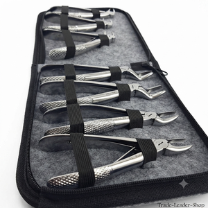 OPTITECH DE-4300 Extraction Forceps <b>Kit</b> 7Pc Set General Surgery Dental Instruments Manual German Stainless Steel Class II CE - Product Image 3